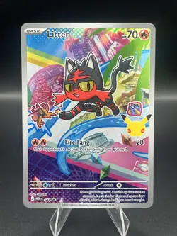 Pokemon TCG MEP Holo Promos - Rowlet (043) Litten (044) Popplio (045) 3 Cards - Image 4