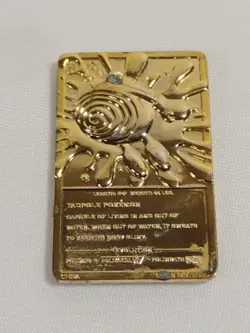 Vintage 1999 Nintendo 23K Gold Plated Pokemon Trading Card Mewtwo & Poliwhirl - Image 3