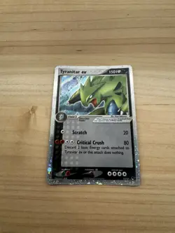 Pokemon TCG Tyranitar EX Cosmos Holo Ultra Rare Card 17/17 Pop Series 1 - Image 1