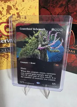 Craterhoof Behemoth (Borderless) Tarkir: Dragonstorm Regular - Image 1
