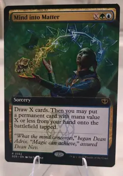 Mind into Matter (Extended Art) (R) #352 Secrets of Strixhaven MTG NM - Image 1
