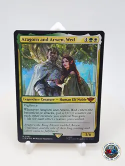 MTG - The Lord of the Rings - Aragorn and Arwen, Wed - Foil - 287 - NM - Image 1