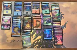 Magic the Gathering Teenage Mutant Ninja Turtles Basic Lands Foil *38 Total* - Image 1