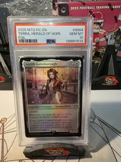 MTG Final Fantasy Aerith Gainsborough Foil PSA 10 #404 POP 3 - Image 1