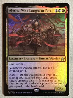MTG / Alesha, Who Laughs at Fate / FDN / #115 / FOIL / Rare / NM - Image 1