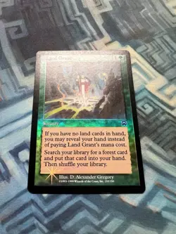 MTG Foil Land Grant EX/LP+ Mercadian Masques - Image 2