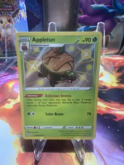 Pokemon TCG Appletun Shining Fates Shiny Vault Holo Rare SV014 90 HP - Image 1