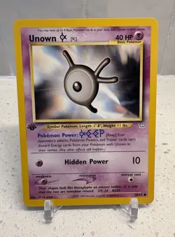 Unown [K] 1st Edition 58/64 Neo Revelation Pokemon NM - Image 1