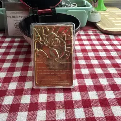 Pokemon Jigglypuff Trading Card 23K Gold Plated 1999 Burger King w/ COA & Ball - Image 2