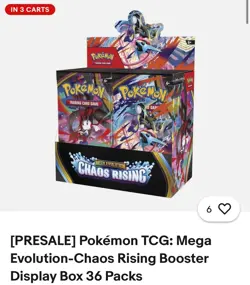 *PRESALE* Pokemon Mega Evolution: Chaos Rising Booster Box (36 packs) - Image 1