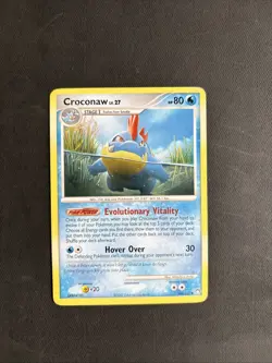 Pokemon TCG Croconaw Mysterious Treasures 44/123 Regular Uncommon Non Holo 2007 - Image 1