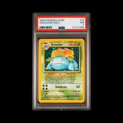 🍃 PSA 7 Venusaur-Holo Rare 1999 Pokemon Game Base Set Unlimited #15 NM - Image 1
