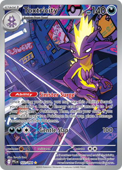 Toxtricity 103/094 Illustration Rare Phantasmal Flames Pokemon NM/M - Image 4