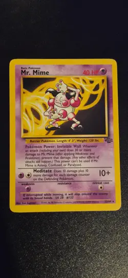 Mr. Mime 22/64 Unlimited Rare Jungle Pokemon HP - Image 1