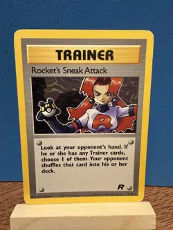Pokemon TCG Rocket’s Sneak Attack 72/82 Team Rocket Rare Trainer - Image 1
