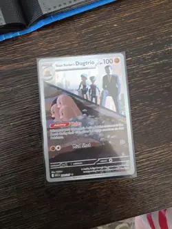 Pokemon TCG Team Rocket's Dugtrio 239/217 ASC Full Art Holo Stage 1 100HP - Image 1