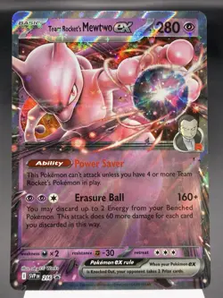Team Rocket’s Mewtwo ex SVP216 - Ultra Rare -Scarlet & Violet Promo Pokemon MINT - Image 1