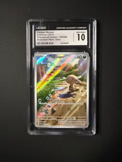 2025 Phantasmal Flames Pokemon Paldean Wooper CGC 10 102/094 - Image 1