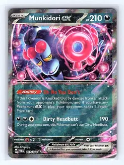 Pokemon TCG SV: Shrouded Fable #037/064 Munkidori ex NM - Image 1