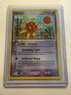 Pokemon Solrock 47/107 EX Deoxys Reverse Holo Stamped 2005 LP - Image 1