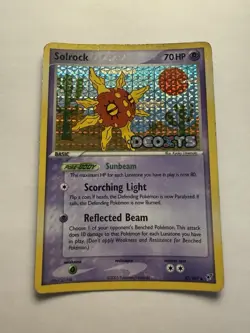 Pokemon Solrock 47/107 EX Deoxys Reverse Holo Stamped 2005 LP - Image 2