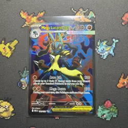 Pokemon TCG Holo Ultra Rare Full Art Mega Lucario EX 160/132 - Image 1
