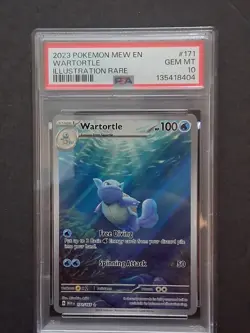 Pokemon English 151 Wartortle Special Illustration Rare PSA GEM MINT 10 - Image 1