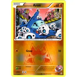 Damaged Team Magma's Aron - 12/34 - Common - Reverse Holo Pokemon Double Crisis - Image 1