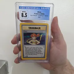 Pokemon Misty #18/132 Holo - 1st edition - Gym Heroes CGC 9.5 - Image 3