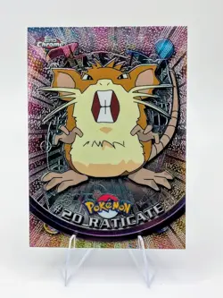 2000 Topps Chrome Pokemon: Raticate #20 - NM - Image 1