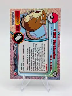 2000 Topps Chrome Pokemon: Raticate #20 - NM - Image 2
