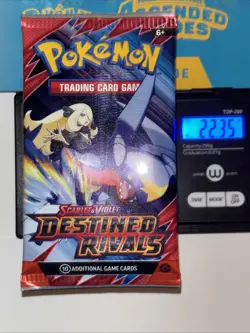 22.34/35g Pokemon TCG Destined Rivals Booster Pack (FACTORY SEALED) - Image 1
