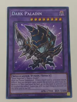 Yugioh Dark Paladin 1st Edition Secret Rare Chibi Art NM - Free Holo - Image 1