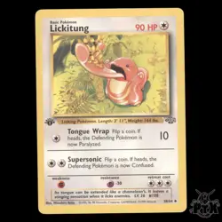 Lickitung #38/64 1st Edition Jungle MP/Moderatly Played Pokemon 1999 - Image 1