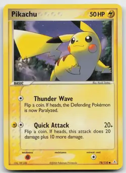 Pokemon tcg Holon Phantoms #78/110 Pikachu Lightly played - Image 1