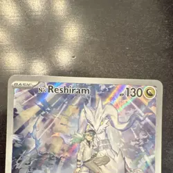 Pokemon N's Reshiram 167/159 SV09 Illustration Rare Full Art Holo Card - Image 3