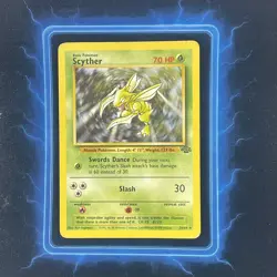 ⭐ Scyther 26/64 ⭐ Original Non Holo Rare Jungle Set Pokemon Card WOTC 1999 - Image 1