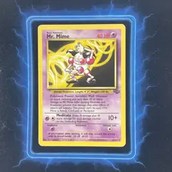 ⭐Mr. Mime 22/64 ⭐ Non Holo Rare Jungle Set Pokemon Card WOTC 1999 TCG - Image 1