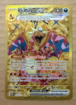2023 Pokemon OBF En-Obsidian Flames Charizard EX Hyper Rare Card - Image 1
