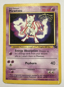 Pokemon TCG Mewtwo #3 WB Kids Presents the First Movie Card - Image 1