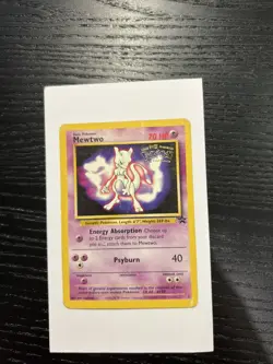 Pokemon TCG Mewtwo #3 WB Kids Presents the First Movie Card - Image 2