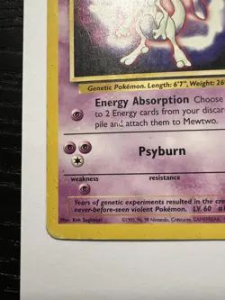 Pokemon TCG Mewtwo #3 WB Kids Presents the First Movie Card - Image 5
