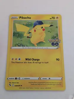 Pikachu 28/78 Pokemon Go Set Holo Rare Pokemon Card TCG 2022 - Image 2