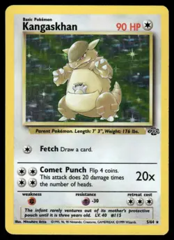 Pokemon Cards Kangaskhan 5/64 Jungle Holo Rare NM EBAY LIVE FRIDAY - Image 1
