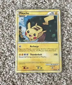 Pokemon Pikachu HGSS03 Promo Holo Basic Card 70 HP English 2010 - LP - Image 1