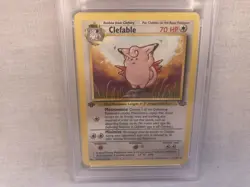 PSA 8 WOTC 1999 1st Edition Jungle Clefable 17/64 Non Holo Rare Card NM-MT - Image 2