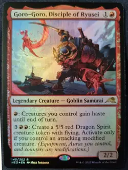 mtg magic Goro-Goro, Disciple of Ryusei FOIL ENGLISH disciple de Ryusei kamigawa - Image 1
