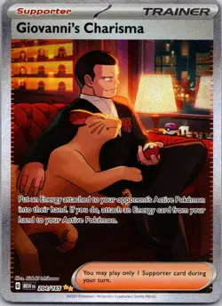 Giovanni's Charisma 204/165 NM Pokemon Card TCG - Image 1