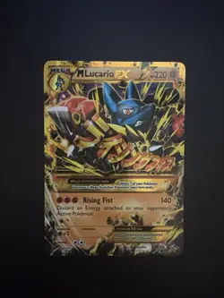 Pokemon M Lucario EX 113/111 XY Furious Fists Secret Rare Full Art Holo HP - Image 1