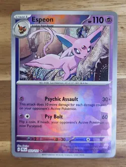 Pokemon TCG - S&V - Prismatic Evolutions - Espeon 033/131 - Poke Ball Holo - NM - Image 1